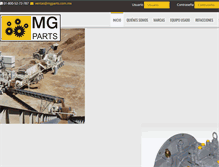 Tablet Screenshot of mgparts.com.mx